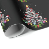 Kerstschnauzerhond Boom Kerstmis Huisdier Dier Cadeaupapier (Rol Hoek)