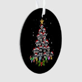 Kerstschnauzerhond Boom Kerstmis Huisdier Dier Ornament (voorkant)