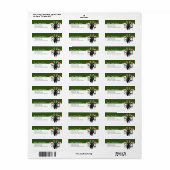 Kerstschnauzers in Santa Hats Etiket (Full Sheet)