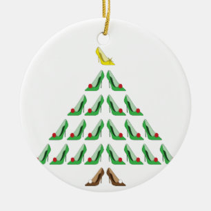 kerstschoen keramisch ornament