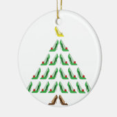 kerstschoen keramisch ornament (Links)