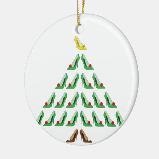 kerstschoen keramisch ornament (Links)