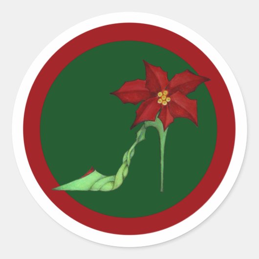 Kerstschoenen Stickers (Voorkant)