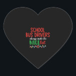 Kerstschoolbuschauffeur, schoolbus hart sticker<br><div class="desc">Kerstschoolbuschauffeur,  schoolbus</div>