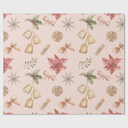 Kerstschoonheidssalon Inpakpapier (Vlak)