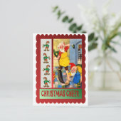 Kerstschoonmaak Feestdagenkaart (Staand voorkant)