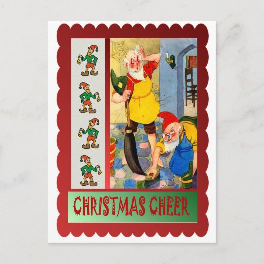 Kerstschoonmaak Feestdagenkaart (Voorkant)