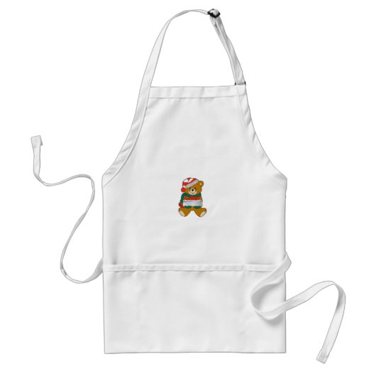 Kerstschort - Beer Standaard Schort (Voorkant)