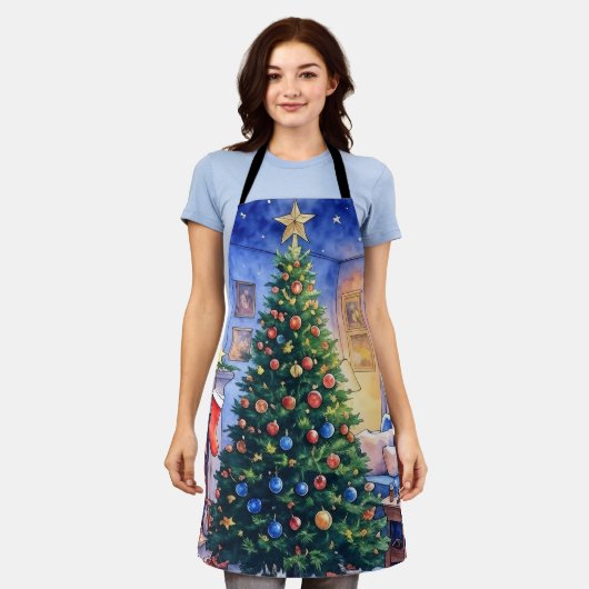 Kerstschort Schort (Gedragen)