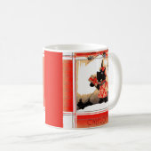 KerstSchotse hond uit 1930 zegt "Cheerio" Koffiemok (Voorkant rechts)