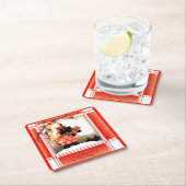 KerstSchotse hond uit de jaren dertig zegt "Cheeri Kartonnen Onderzetters (Insitu)