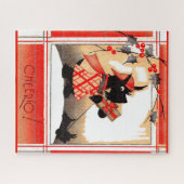 KerstSchotse hond uit de jaren dertig zegt "Cheeri Legpuzzel (Horizontaal)