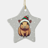 Kerstschrift Capybara Keramisch Ornament (Rechts)