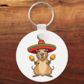 Kerstschrift Capybara Sleutelhanger (Achterkant)