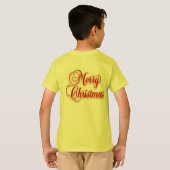 Kerstschrift Capybara T-shirt (Achterkant volledig)
