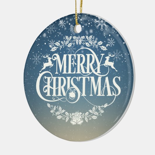 Kerstschrijver, vader, Papa Definition Keramisch Ornament (Links)