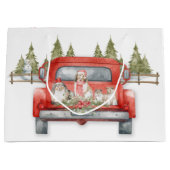 Kerstschuilkelders in een Red  truck Groot Cadeauzakje (Voorkant)