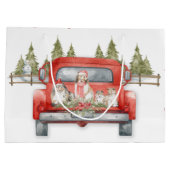 Kerstschuilkelders in een Red  truck Groot Cadeauzakje (Achterkant)