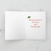 Kerstschuim Rood labrador Ice Cream Feestdagen Kaart (Binnen)