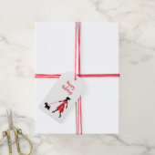 KerstScottie Dog Tartan Pset Dog Walker Cadeaulabel