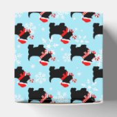 KerstScottie Dogs Pattern Bedankdoosjes (Bovenkant)
