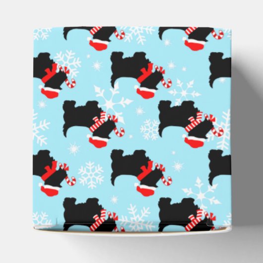 KerstScottie Dogs Pattern Bedankdoosjes (Bovenkant)