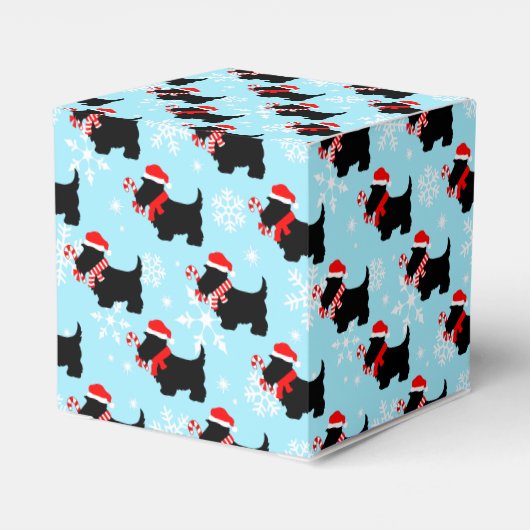 KerstScottie Dogs Pattern Bedankdoosjes (Achterkant)