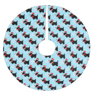 KerstScottie Dogs Pattern Kerstboom Rok