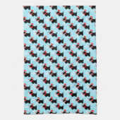 KerstScottie Dogs Pattern Theedoek (Verticaal)