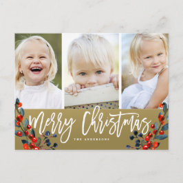 Kerstscript Berries 3 Fotovakantie Feestdagenkaart