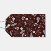 Kerstscript Boho Groene Kerst Cadeaulabel (Achterkant Horizontaal)