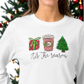 Kerstscript Cadeau Monogram Koffieboom T-shirt