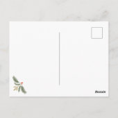 Kerstscript en Groenen vakantie multi-foto Briefkaart (Achterkant)