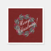  kerstscript, feestelijk servet (Voorkant)