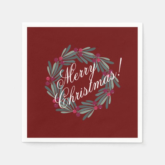  kerstscript, feestelijk servet (Voorkant)