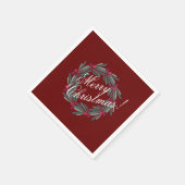  kerstscript, feestelijk servet (Hoek)