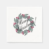  kerstscript, feestelijk servet (Voorkant)