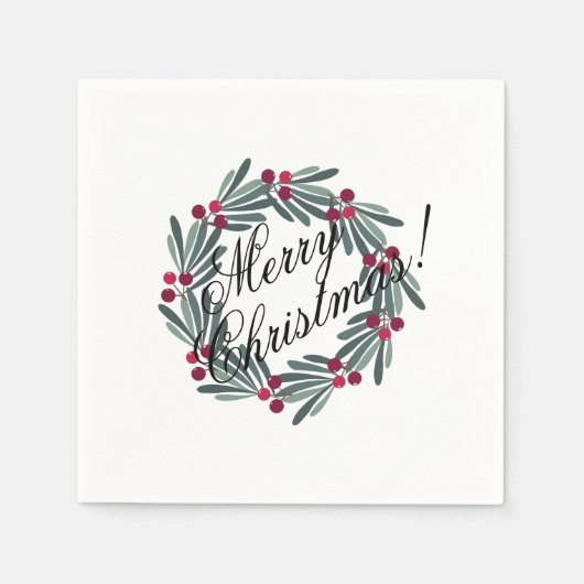  kerstscript, feestelijk servet (Voorkant)