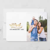 Kerstscript foto moderne kerstkaarten feestdagenkaart (Voorkant)