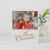 kerstscript foto's feestdagenkaart (Staand voorkant)