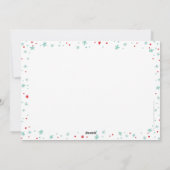 KERSTSCRIPT JOY moderne foto eenvoudig minimaal Feestdagenkaart (Achterkant)