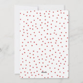 Kerstscript Joy Peace Love Holly Foto Feestdagenkaart (Achterkant)