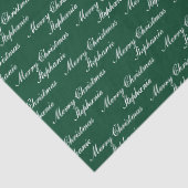 Kerstscript met aangepaste naam tissuepapier (Detail)