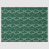 Kerstscript met aangepaste naam tissuepapier (Voorkant)