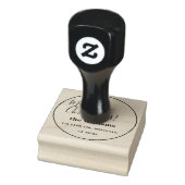 Kerstscript met landelijke uitstraling rubberstempel (Stempel)
