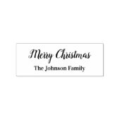 Kerstscript met naamtekst sjabloon rubberstempel (Afrduk)