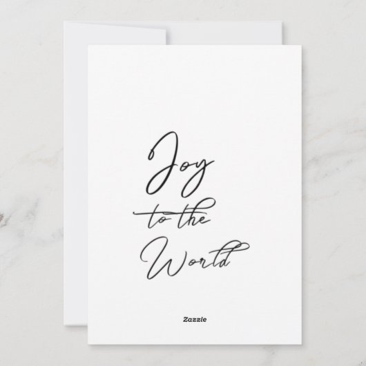 Kerstscript met vreugde feestdagenkaart (Achterkant)