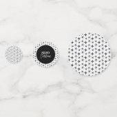 Kerstscript met zwarte sneeuwvlokken confetti (Voorkanten)