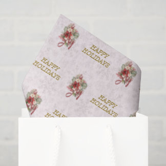 Kerstscript Rode Botanische Kerst Tissuepapier