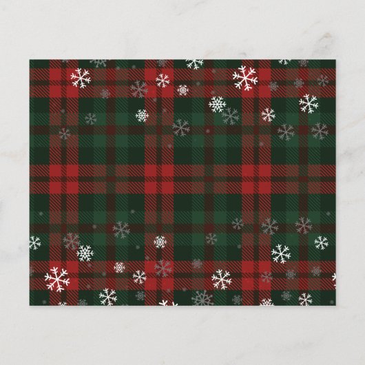 Kerstscript Rode Truck Familie Uitnodiging (Achterkant)